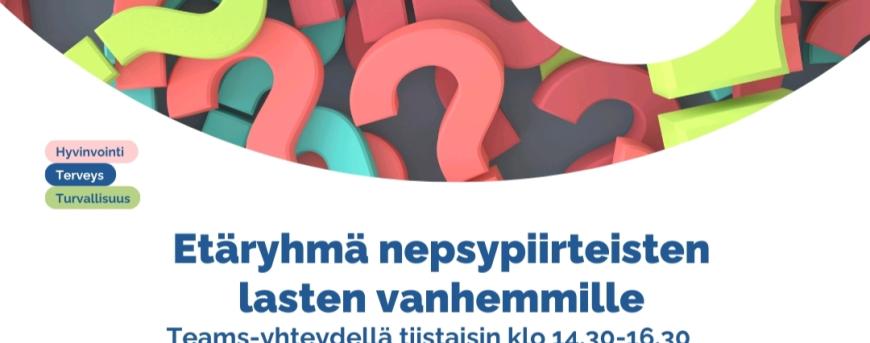 hva tiedottaa nepsypiirteisten lasten vanhemmille