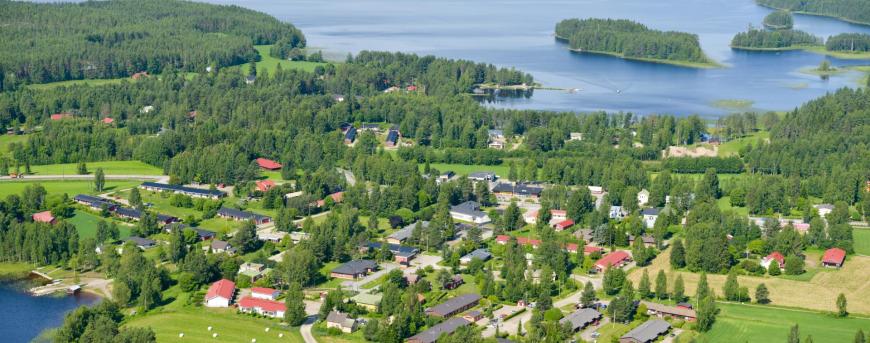 Kannonkoski from the air.