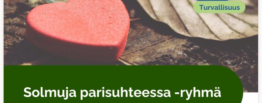 hva tiedottaa solmuja parisuhteessa -ryhmä